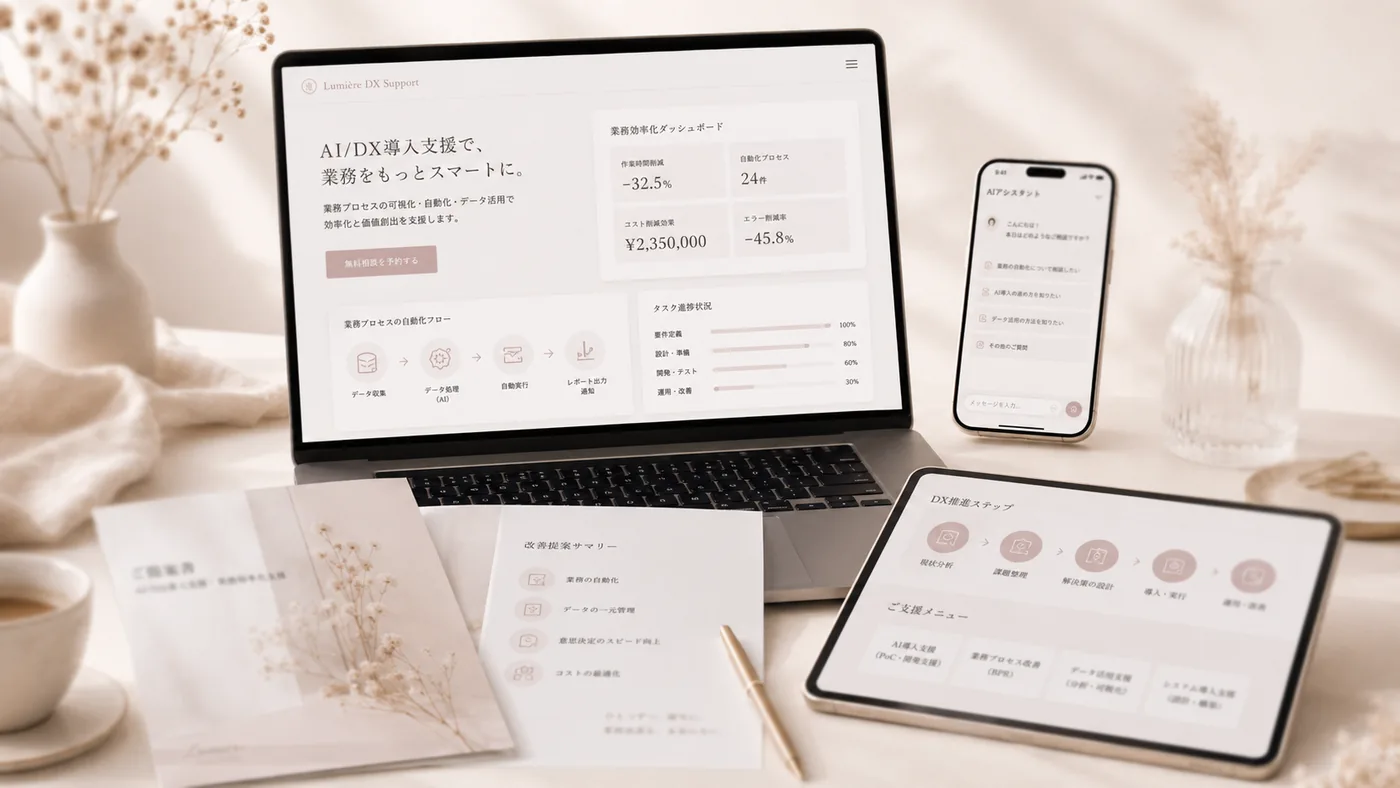 AI/DX導入支援・業務効率化支援
